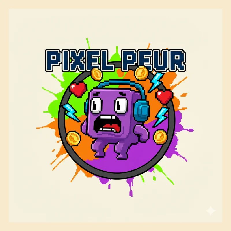 Pixel-Angst-Monster-Pixel-Kunst
