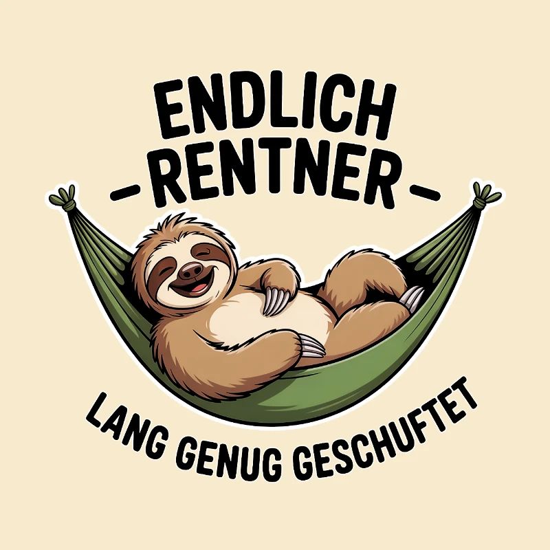 Endlich Rentner – Ruhestand, Spruch, Geschenkidee