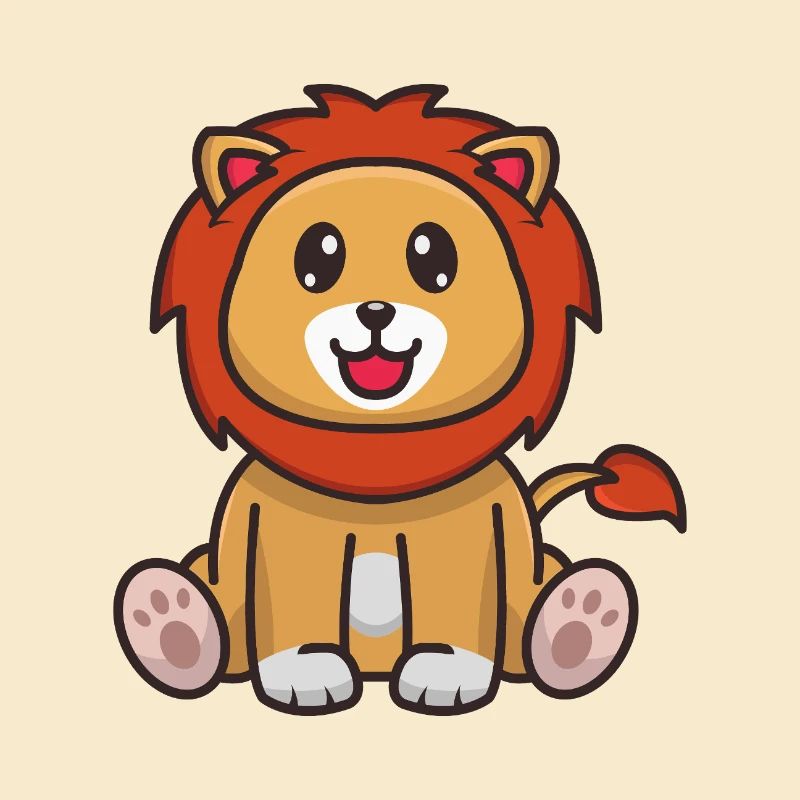 Lion de dessin animé
