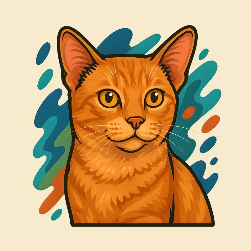 Manx Katze Illustration