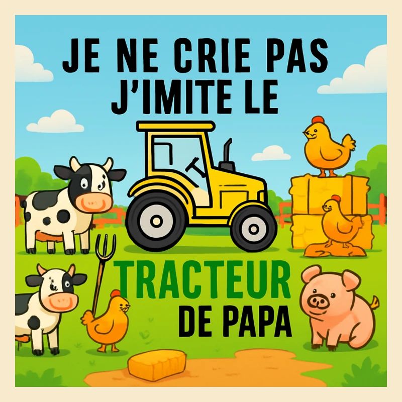 Papas Traktor und bunte Tiere