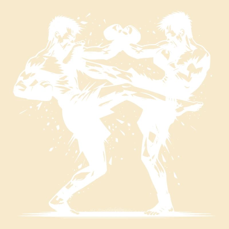 Double Strike Boxe thaïlandaise Le ring brûle violemment