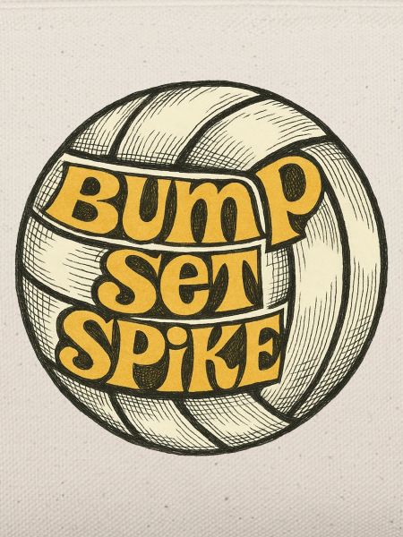 Retro Volleyball Bump Set Spike