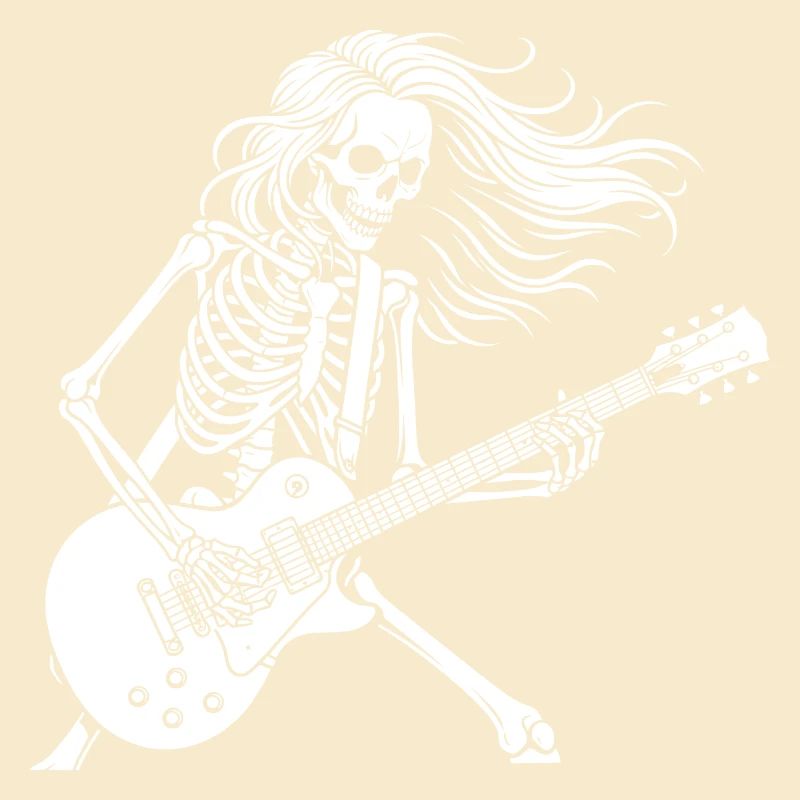 Rock Star Skeleton Guitar Playe