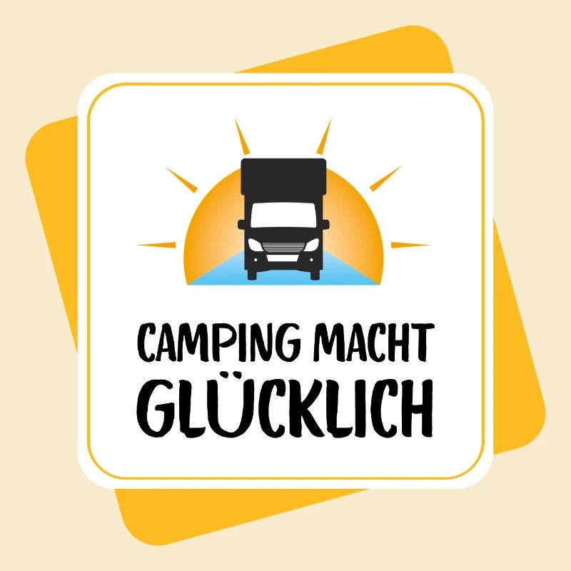 Le camping vous rend heureux – conception de camping-car
