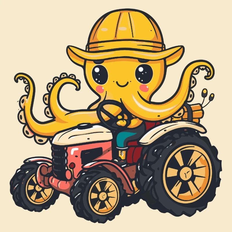 Octopus Tractor Farmer