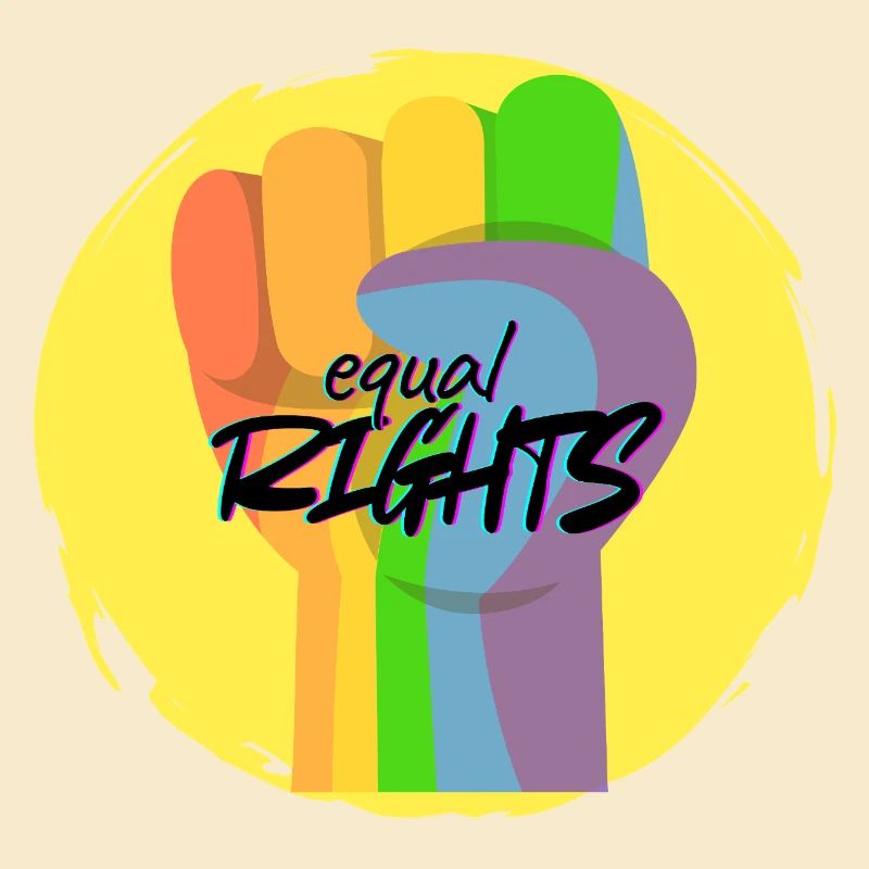 Rainbow Fist Pride Equality