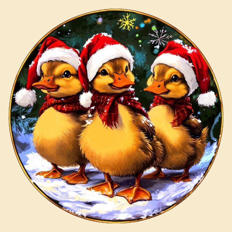 Weihnachtsmann Entchen