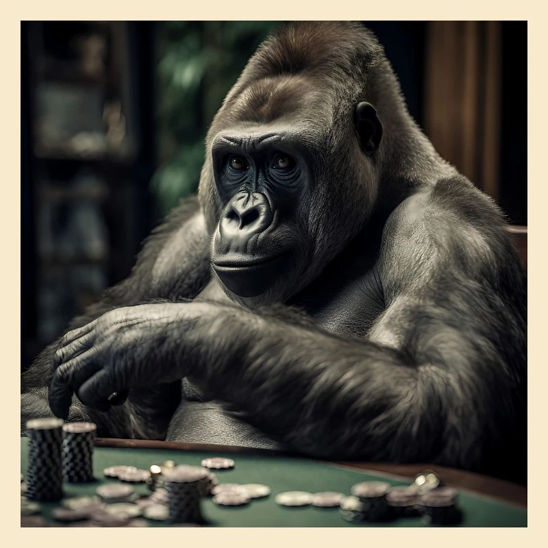Gorilla at the Poker Table – Cold-Blooded Professional