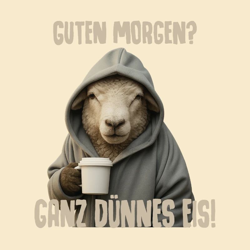 Morgenkaffee mit Schäfchen Hoodie