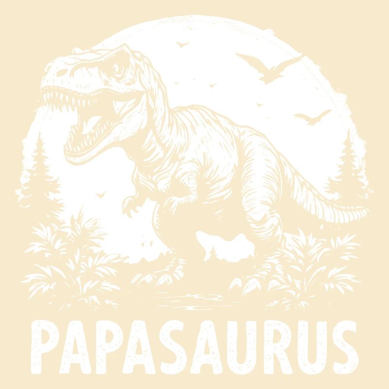 Papasaurus Best Dad Strong Dad Gift Cool