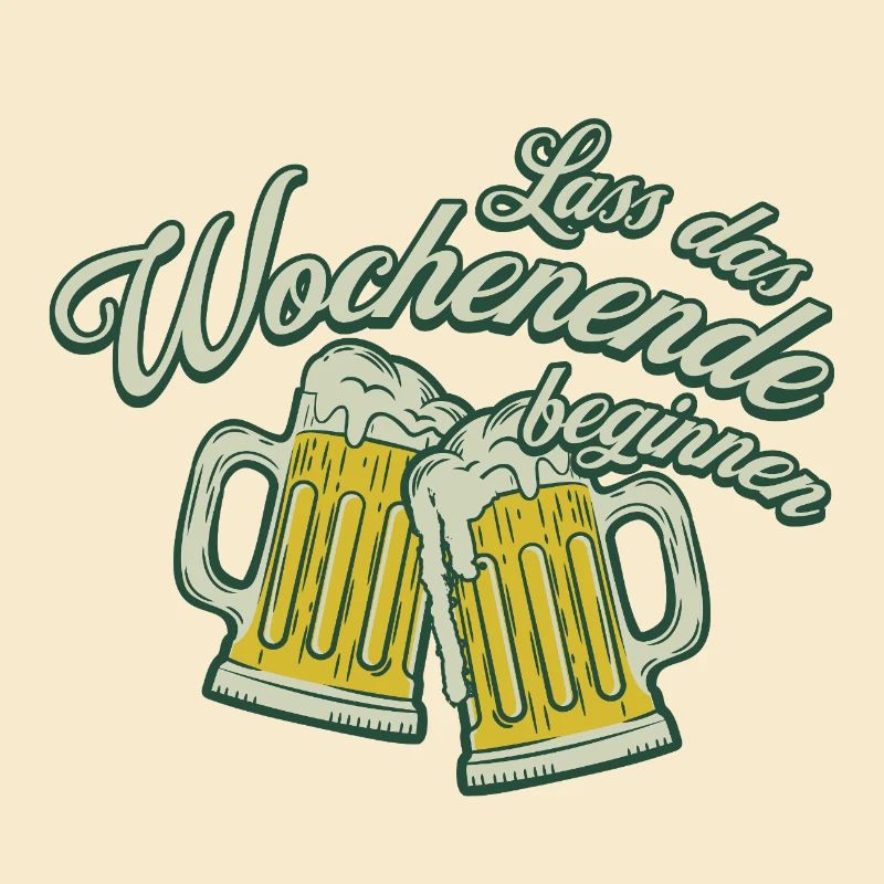 Wochenende Anstoßen Bier Alkohol Männer