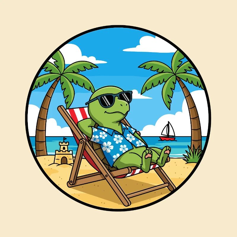 Coole Turtle Beach Vacation Sommer-Vibes