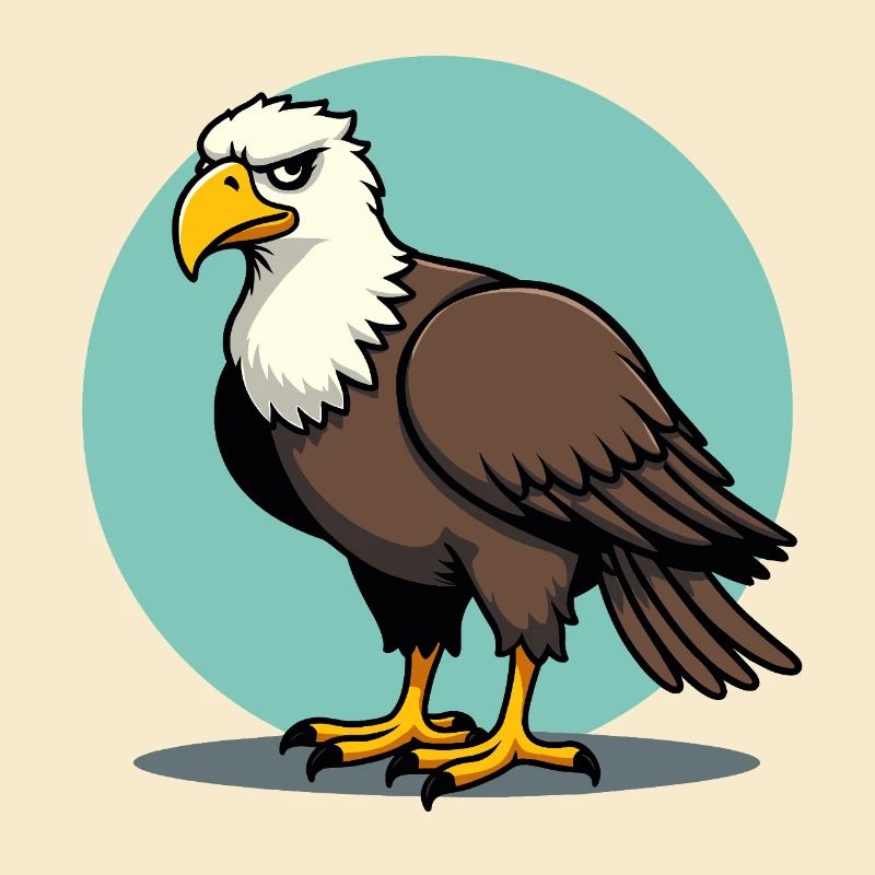 Stolzer Adler Majestätischer Greifvogel