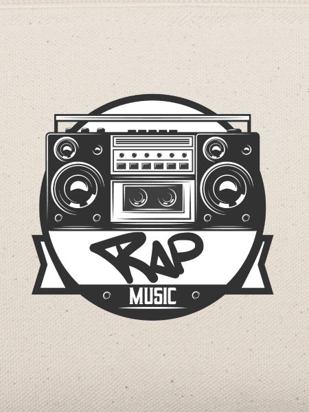 Musikbox Rap Logo Ghettoblaster