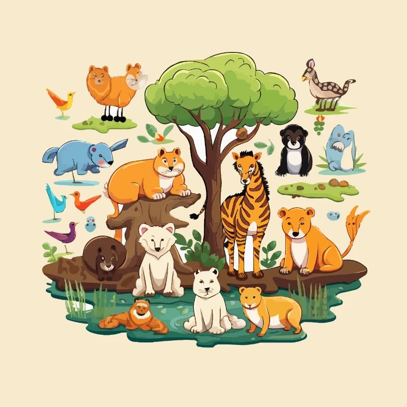 Tierwald Safari Collage