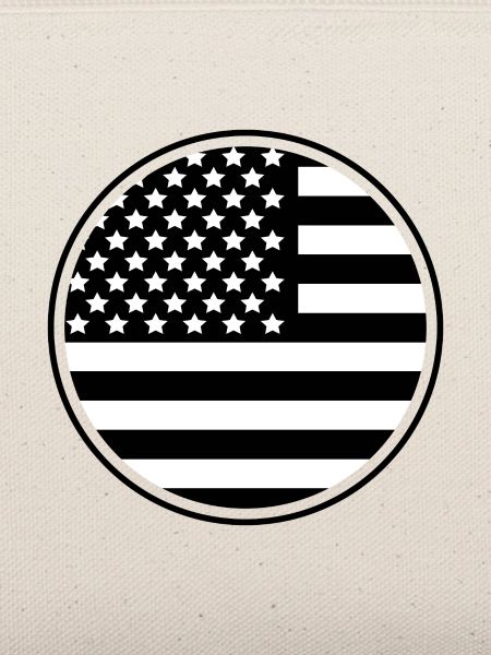 Runde USA-Flagge