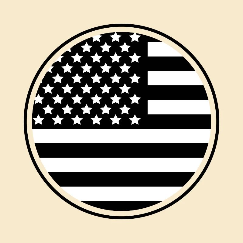 Runde USA-Flagge