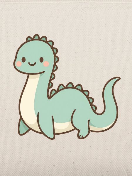 Niedliches Pastell-Monster von Loch Ness