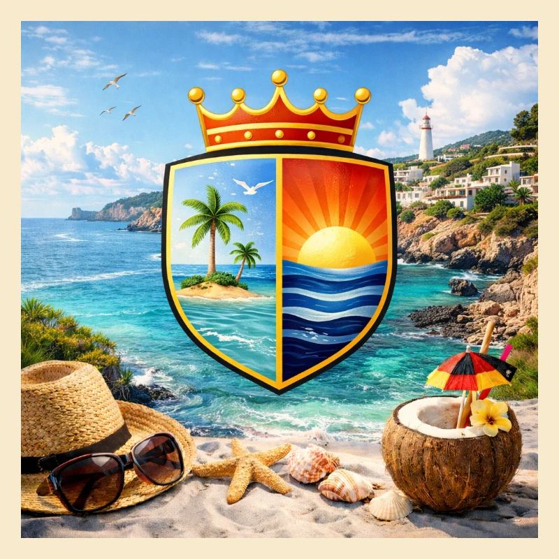 Blason côtier Bouclier tropical