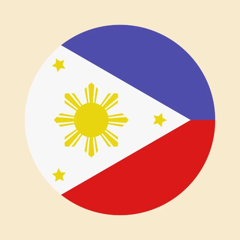 Drapeau rond philippin