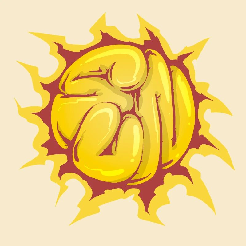 Graffiti-Sonne