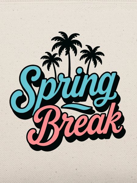Spring Break Palmen Retro Urlaub Party
