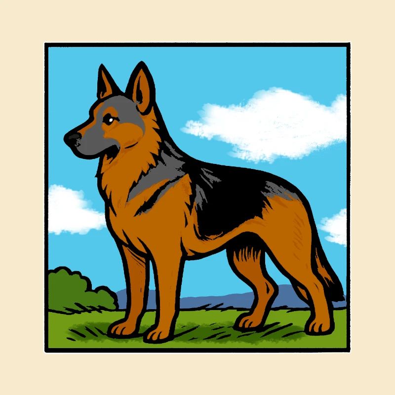 Deutscher Schäferhund Rassehund Geschenk