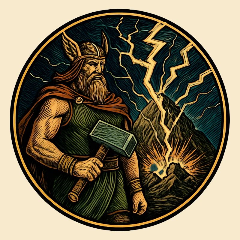 Thor avec un marteau