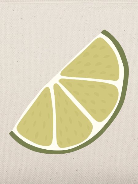 Lime Slice Minimalistische Limette
