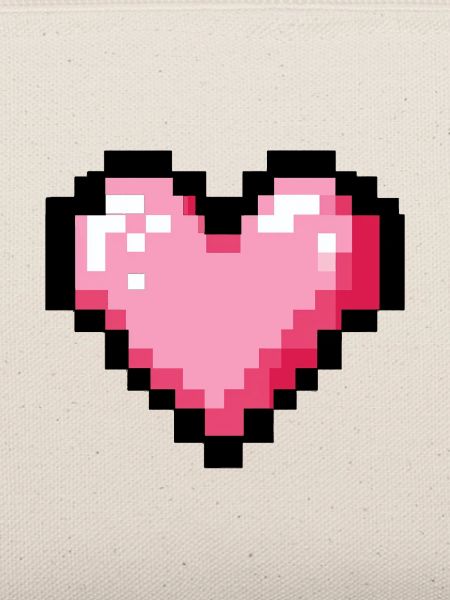 Retro 8-Bit-Pixelherz