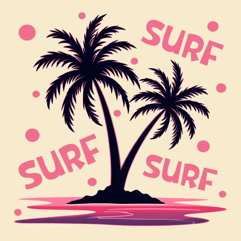 Surfing Palm Trees