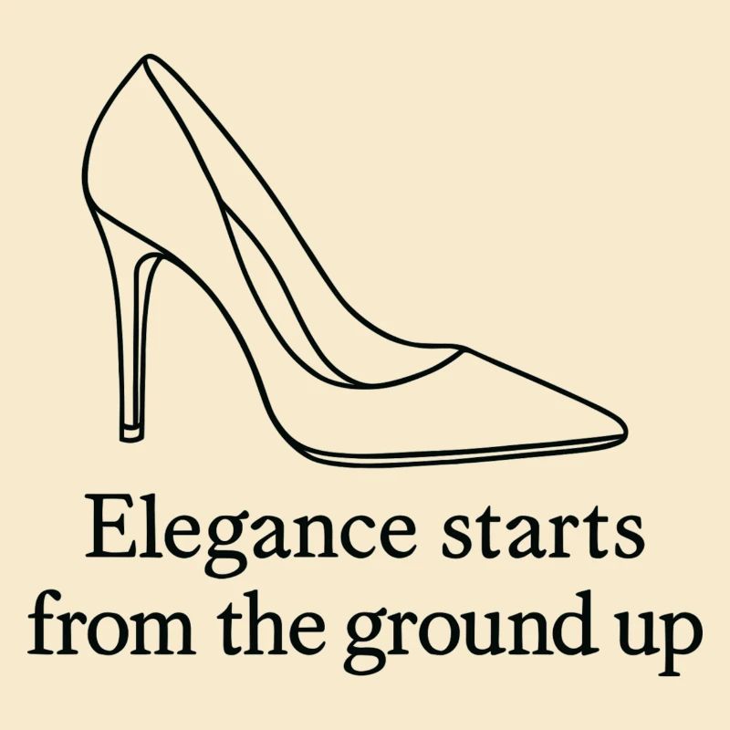 Art de la ligne de talons hauts – Citation de mode Élégance