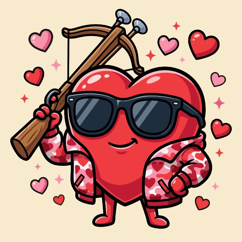 Funny Bowhunter Valentine's Day for Men