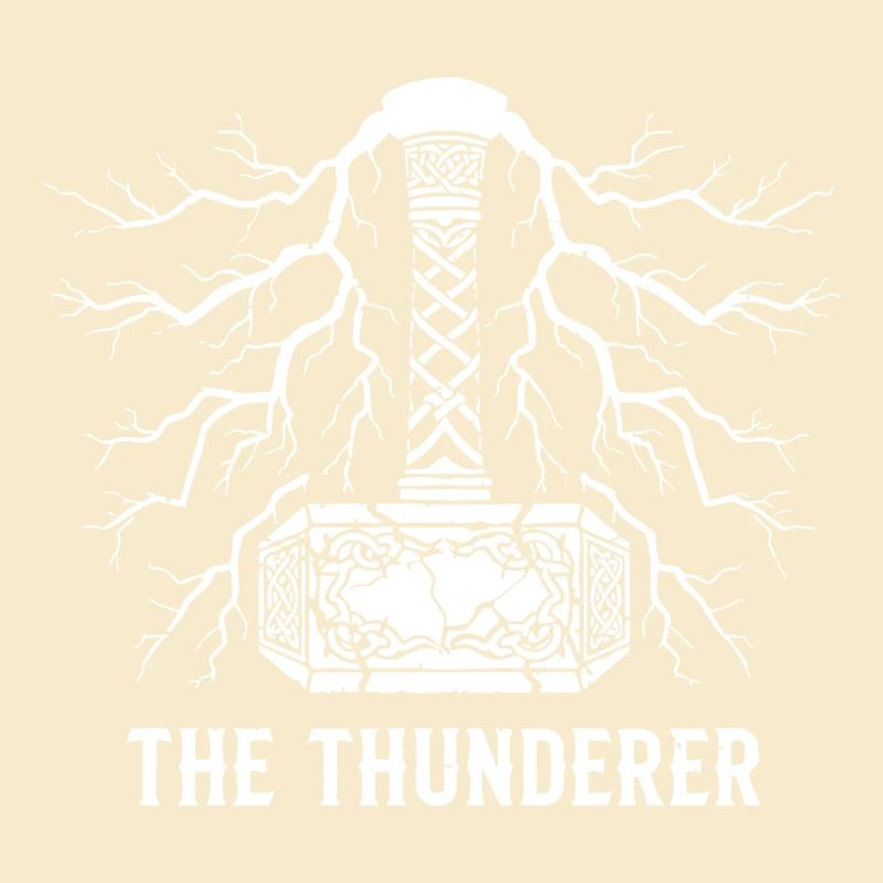 Der Donnerer Thors Hammer Mjölnir Blitz