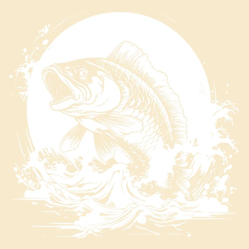 Fischerei Zeichnung