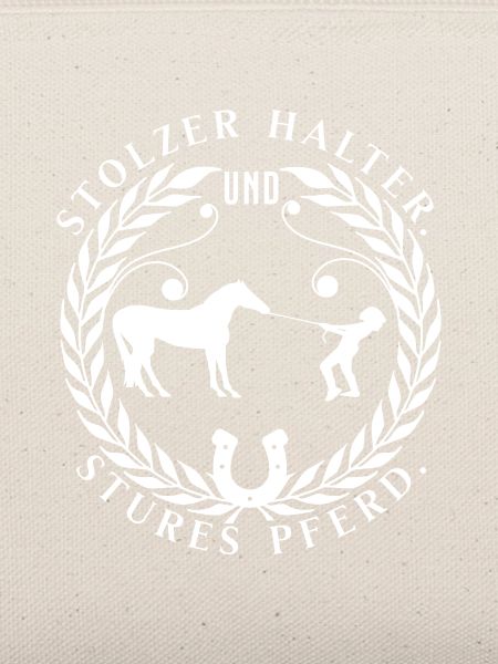 stolzer besitzer und stures pferd