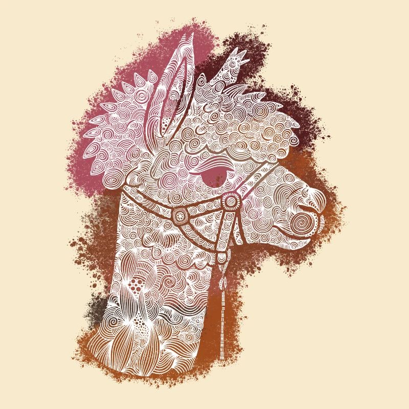 Zentangle-Alpaka