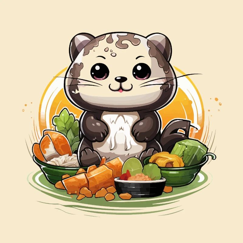 Kitchen panda at the feast