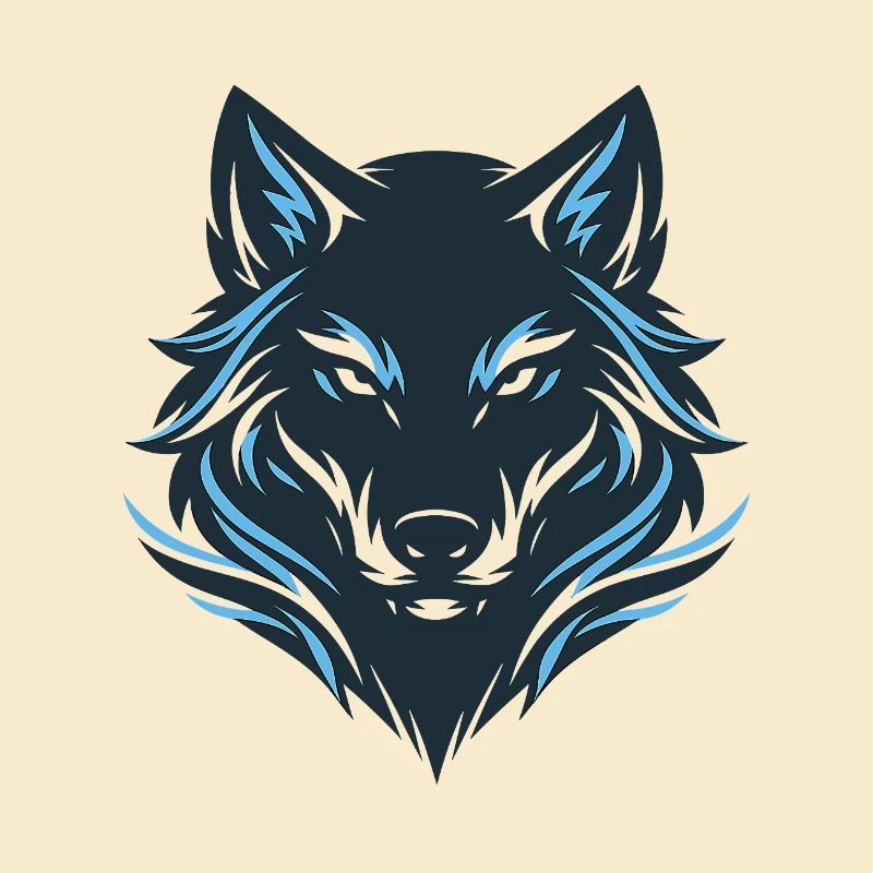 Blauer Nachtwolf Emblem