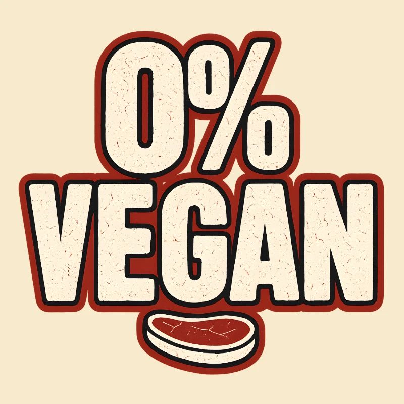 0% Vegan – Retro Statement