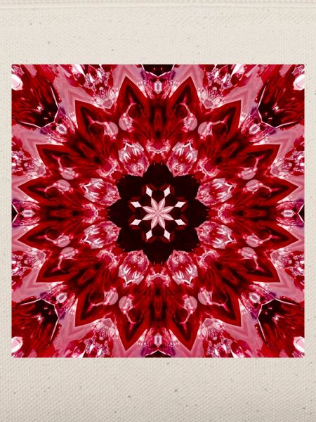 Rotes Mandala Kaleidoskop