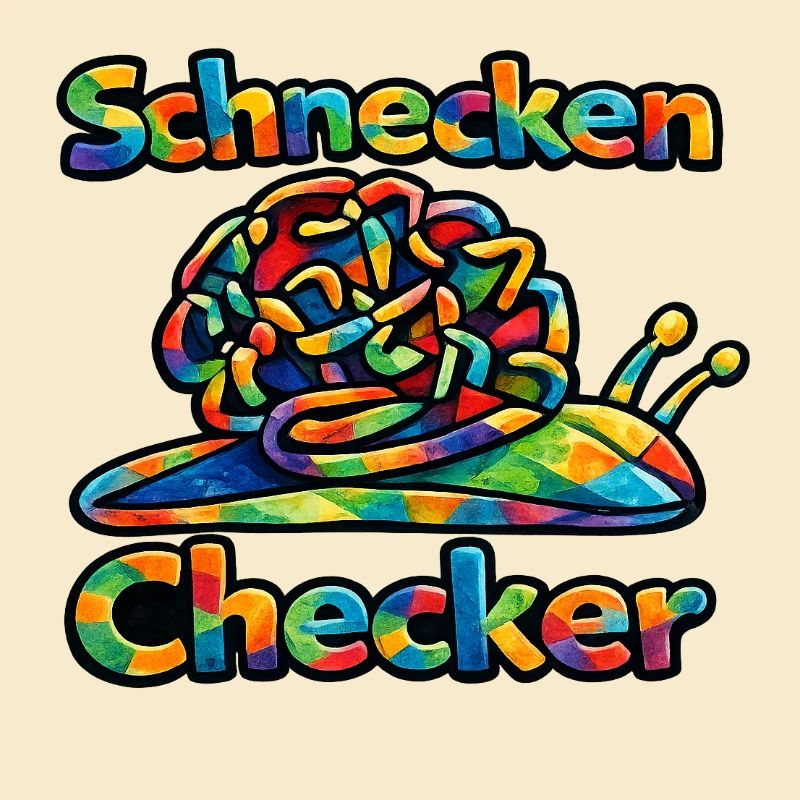 Schnecken Checker Regenbogen