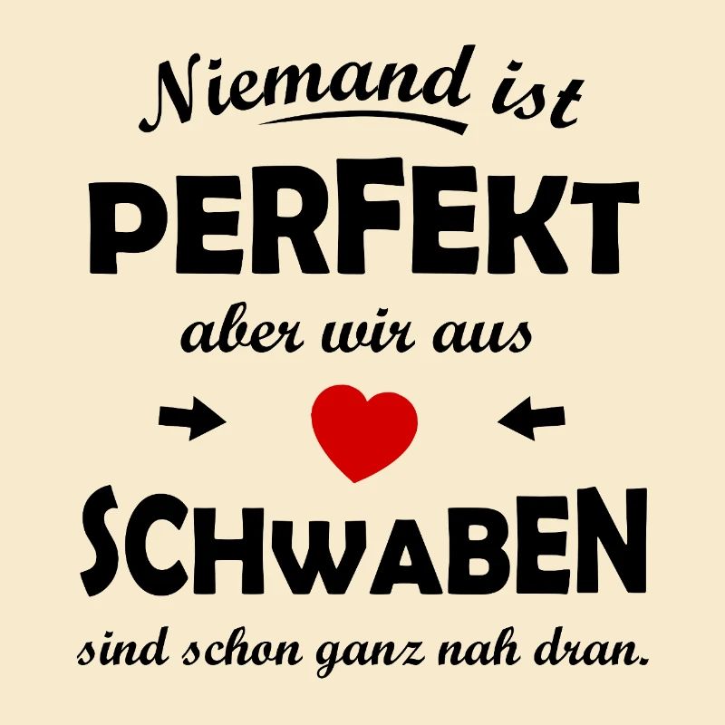 Schwaben Herz – roter Akzent