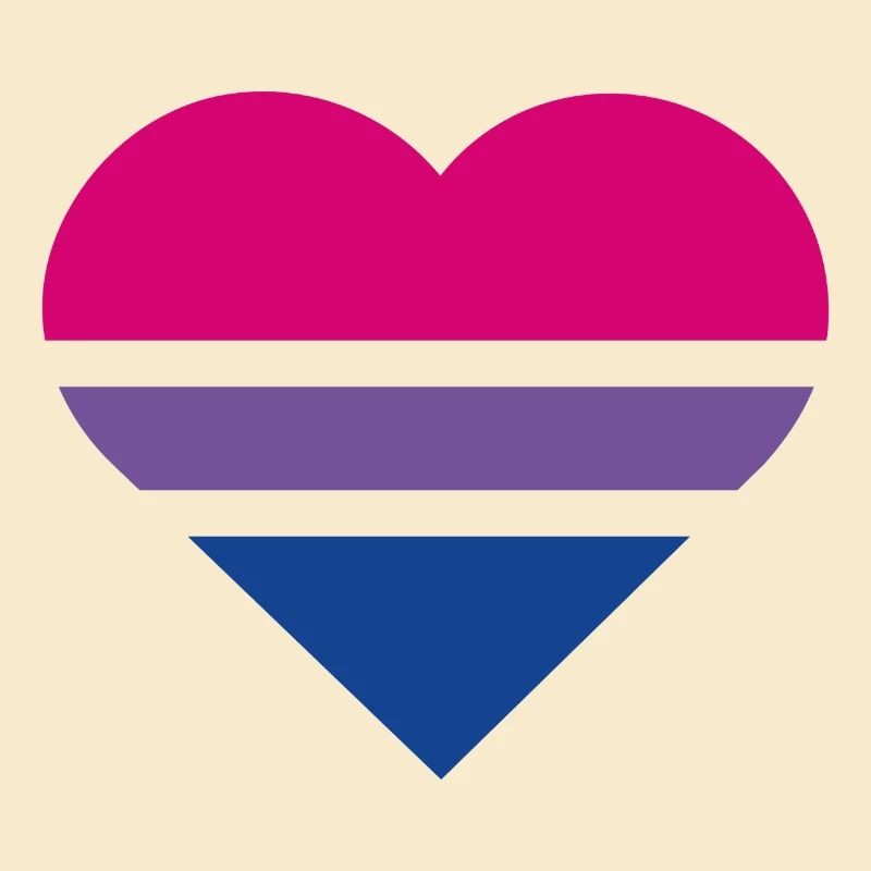 Pride Flag Heart · Bisexual