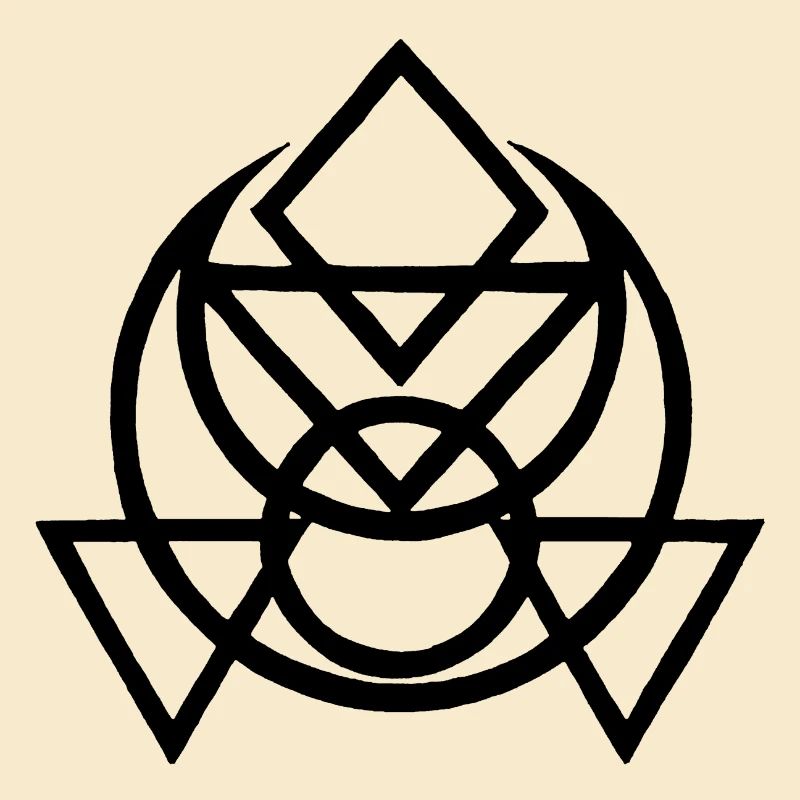 Black Egyptian Esoteric Symbol