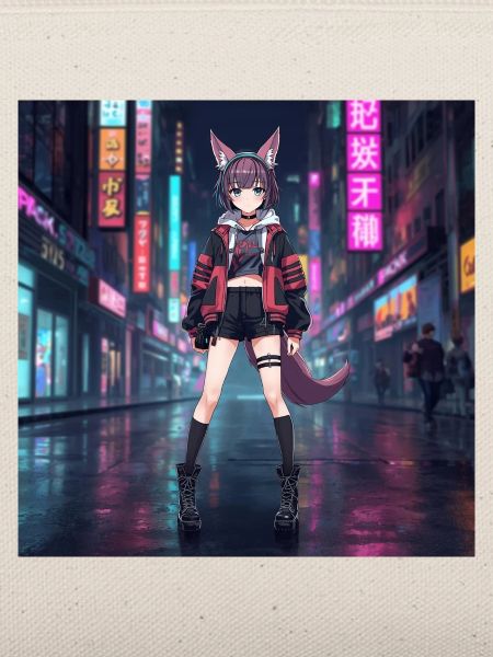 Nachtfuchs im Neonviertel