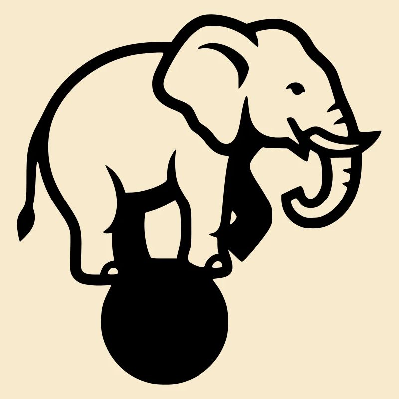 Elefant Ball Zirkus Akrobatik