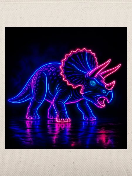 Neon Triceratops Neon Light