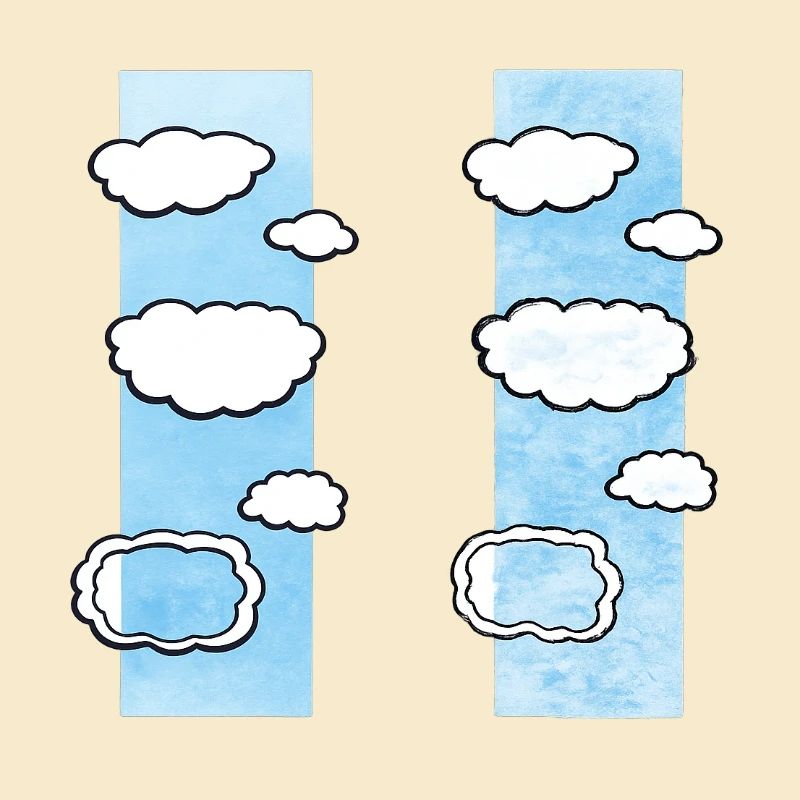 Cloud Columns on Sky Strips